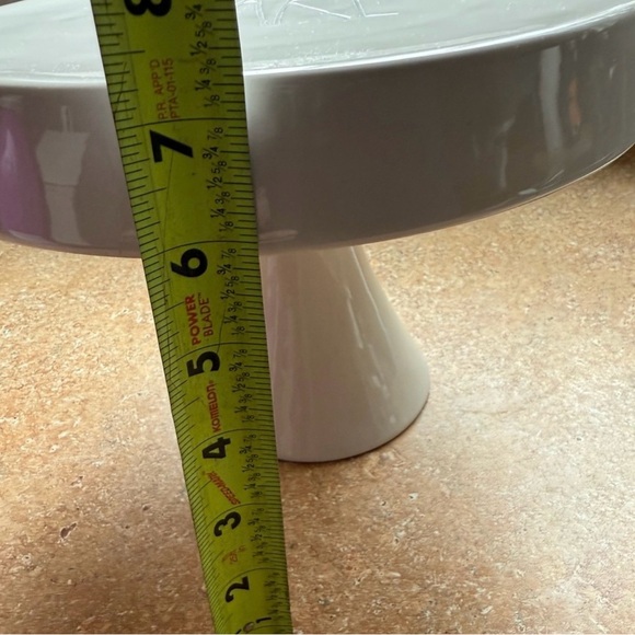 Rae Dunn white ceramic cake stand - Picture 4 of 4
